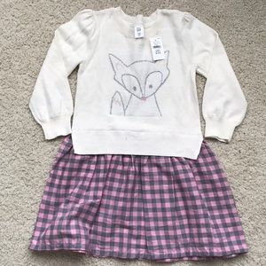 babyGap one piece sweater and skirt combo